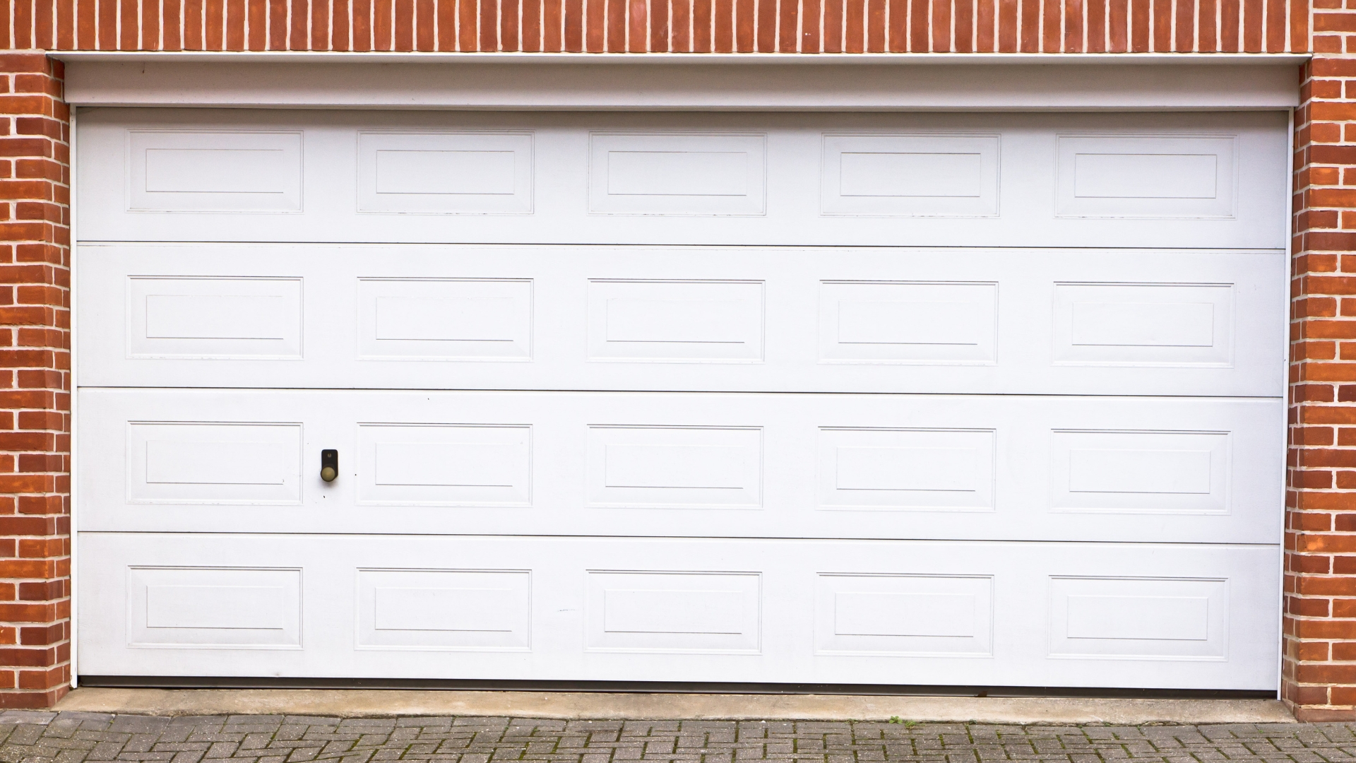A two-car garage door size