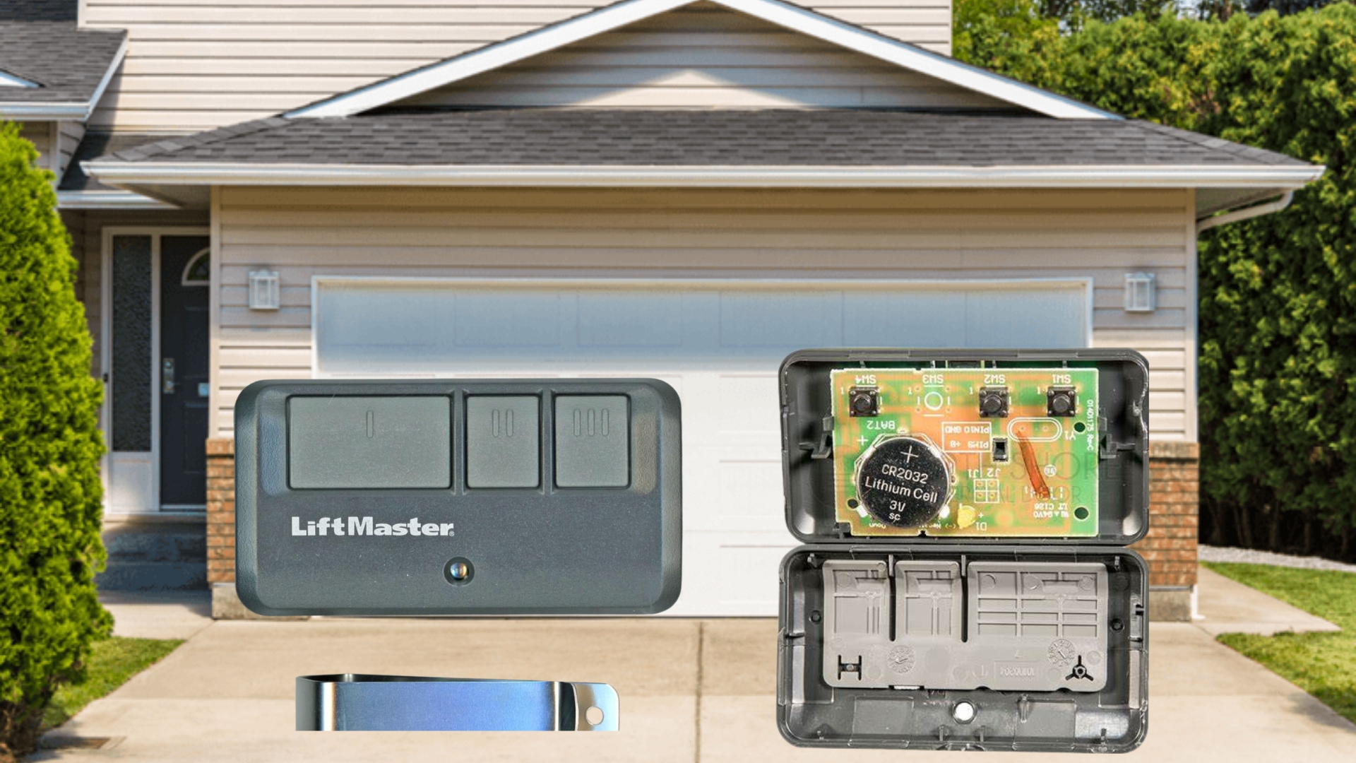 A garage door system using garage remotes