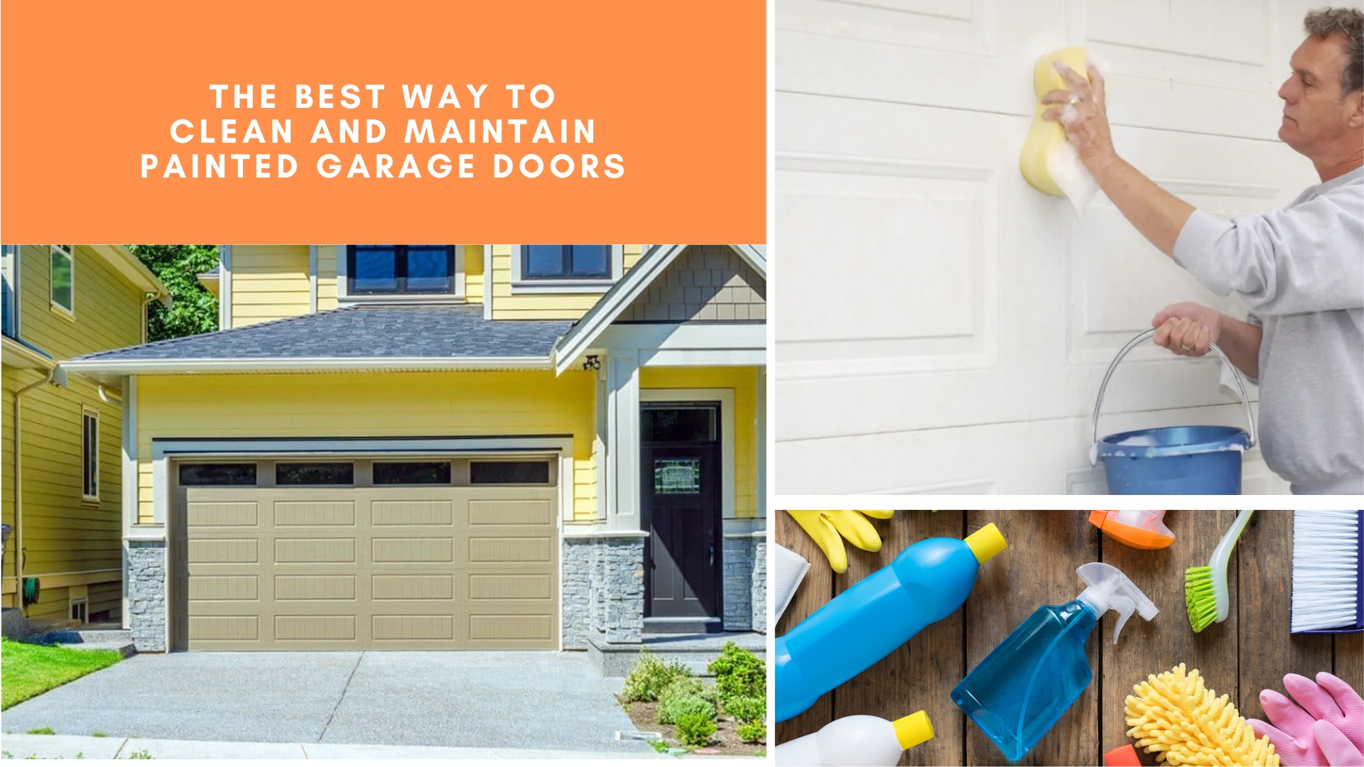 The Best Way to Clean and Maintain Painted Garage Doors